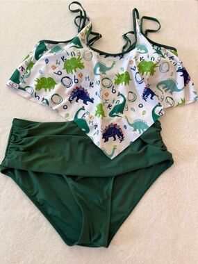 Women’s Rosega Multicolor Dino Print Swim Suit
